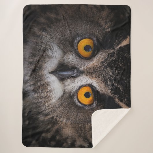COUVERTURE SHERPA YEUX OWL (Devant)