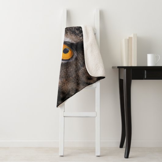 COUVERTURE SHERPA YEUX OWL (En situation)