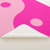 Couverture Sherpa Yin Yang rose (3/4)