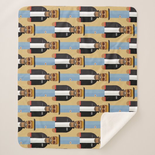 Couverture Sherpa Yog – Patterned Sherpa Blanket (Devant)