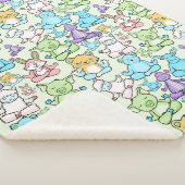 Couverture Sherpa Yoga poses pattern | Yoga seamless pattern 63 (3/4)