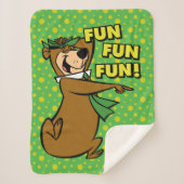 Couverture Sherpa Yogi Bear Fun Amusant (Devant)