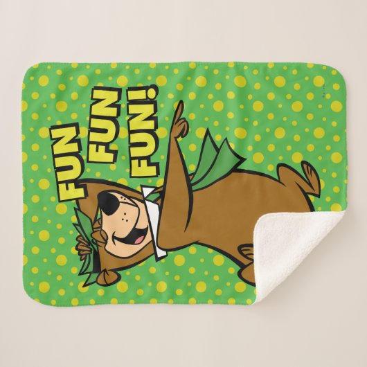Couverture Sherpa Yogi Bear Fun Amusant (Devant (Horizontal))