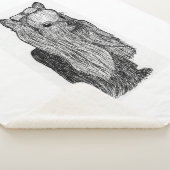 Couverture Sherpa Yorkie Portrait Monochromatic Throw Blanket (3/4)