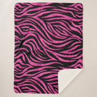 Zebra Print Black Hot Pink