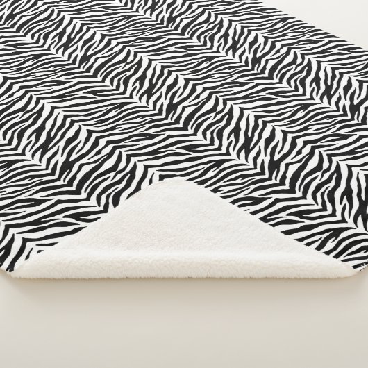 Couverture Sherpa Zebra Print Sherpa Blanket (3/4)