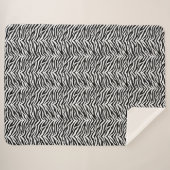 Couverture Sherpa Zebra Print Sherpa Blanket (Devant (Horizontal))