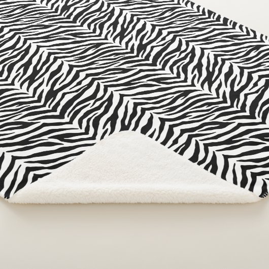 Couverture Sherpa Zebra Print Sherpa Blanket (3/4)