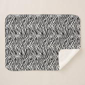 Couverture Sherpa Zebra Print Sherpa Blanket (Devant (Horizontal))