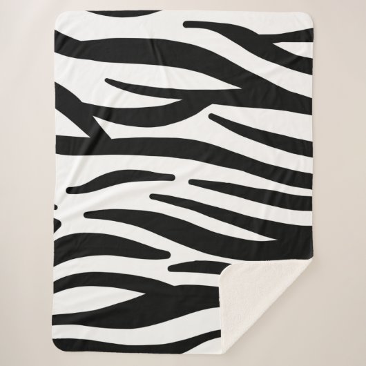 Couverture Sherpa Zebra Stripes (Devant)
