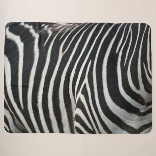 Couverture Sherpa Zèbre (Devant (Horizontal))