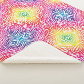 Couverture Sherpa Zèbre arc-en-ciel (3/4)