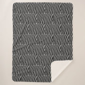 Couverture Sherpa Zèbre noir et blanc (Devant)