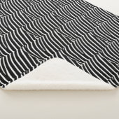 Couverture Sherpa Zèbre noir et blanc (3/4)
