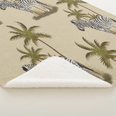 Couverture Sherpa Zèbre & Palmiers (3/4)