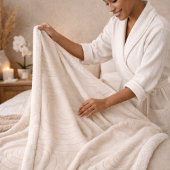 Couverture Sherpa Zen Stone Ripple Sherpa Blanket