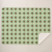 Couverture Sherpa Zen Vert Tribal (Devant (Horizontal))
