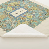 Couverture Sherpa Zentangle Luxe Nom Personnalisé (3/4)