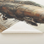 Couverture Sherpa Zeppelin Steampunk vintage (2) (3/4)