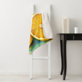 Couverture Sherpa Zesty Citrus Burst Sunshine Design (En situation)