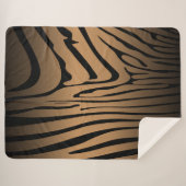 Couverture Sherpa Zesty Zebra Brown (Devant (Horizontal))