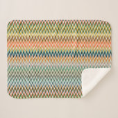 Couverture Sherpa Zigzag Multicolor Motif (Devant (Horizontal))