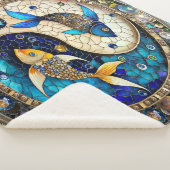 Couverture Sherpa Zodiac - Poissons de poisson Yin et Yang (3/4)