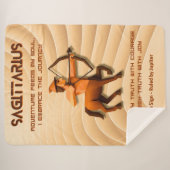 Couverture Sherpa Zodiac Sign Modern 3D Astrology Design (Devant (Horizontal))