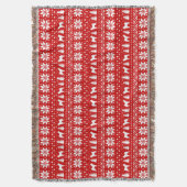 Couverture Shiba Inu Silhouettes Motif de Noël (devant Vertical)