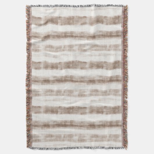 Couverture Sicily Rustic Brown Stripes  (devant Vertical)