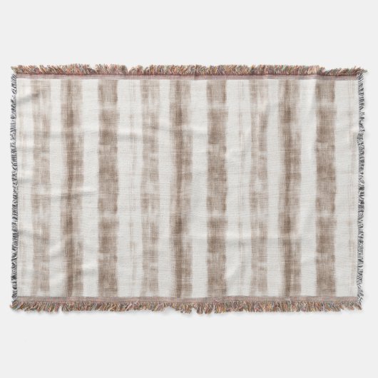 Couverture Sicily Rustic Brown Stripes  (Devant)