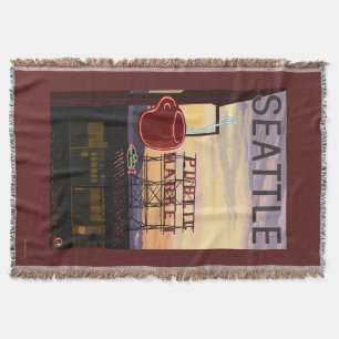 Couverture Signe du marché d'endroit de SeattlePike et vue d