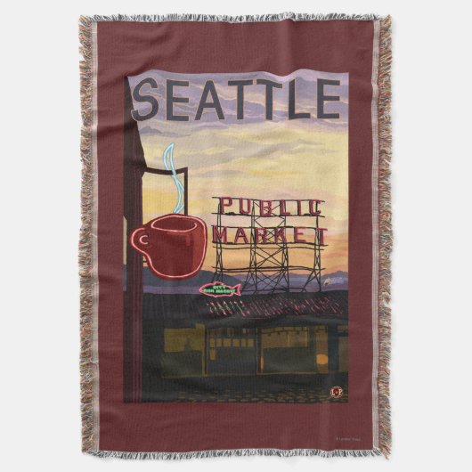 Couverture Signe du marché d'endroit de SeattlePike et vue de (devant Vertical)