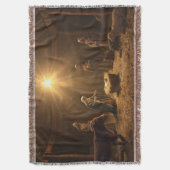 Couverture “Silent Night Nativity” Christian Blanket (devant Vertical)