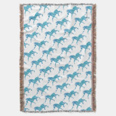 Couverture Silhouette bleue et blanche Zebra (devant Vertical)