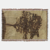 Couverture Silhouette d'arbre sur Arrière - plan de bronze (Devant)