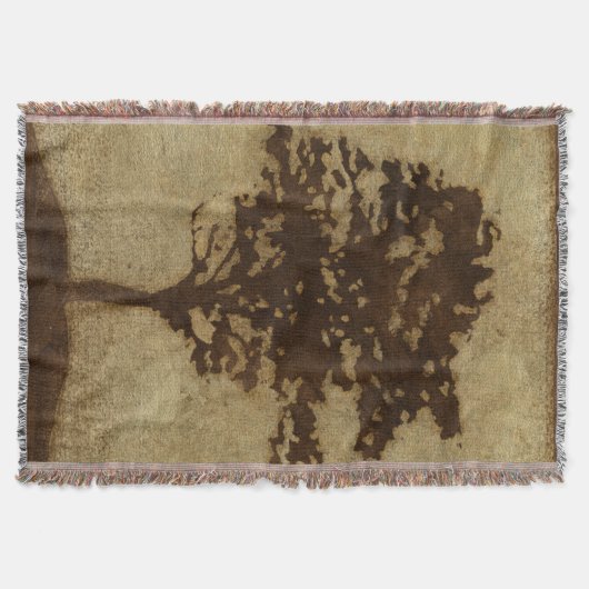 Couverture Silhouette d'arbre sur Arrière - plan de bronze (Devant)