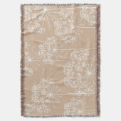 Couverture Silhouette de Fleur de Carotte Beige Doux (devant Vertical)