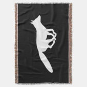 Couverture Silhouette de renard blanc en course | Faune (devant Vertical)