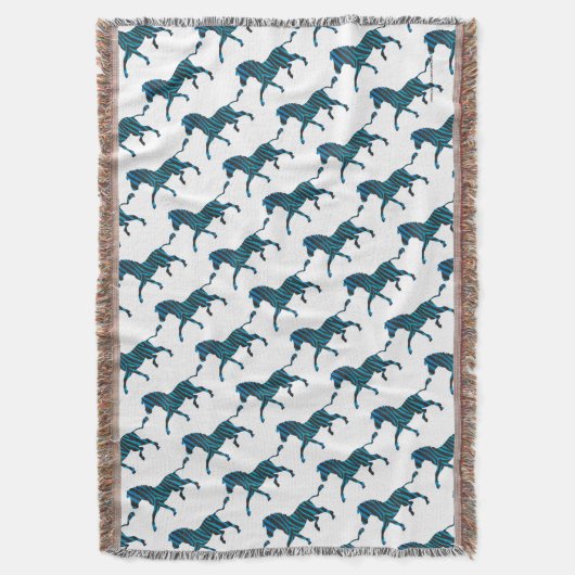 Couverture Silhouette noir et bleu Zebra (devant Vertical)