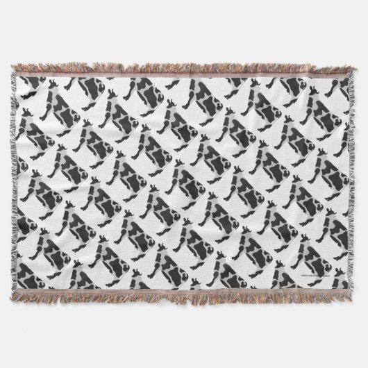Couverture Silhouette noire et blanche de vache (Devant)