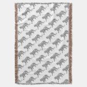 Couverture Silhouette Tiger noir et blanc (devant Vertical)