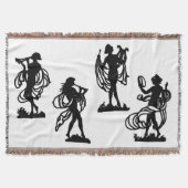 Couverture silhouettes grecques anciennes de l'impression Mus (Devant)