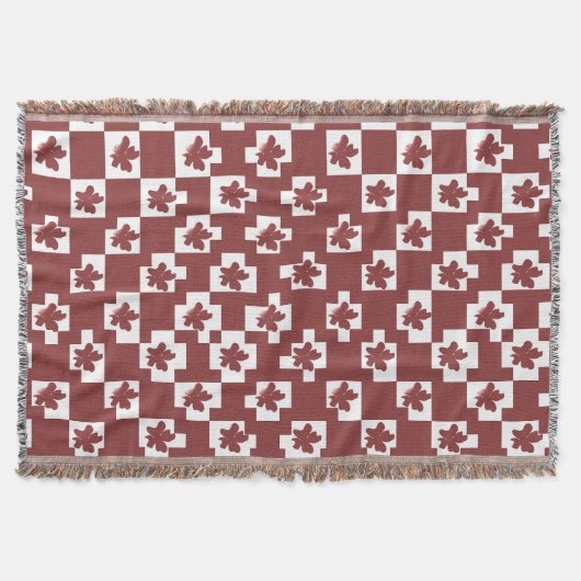 Couverture Silhueta de flores em padrão. (Devant)