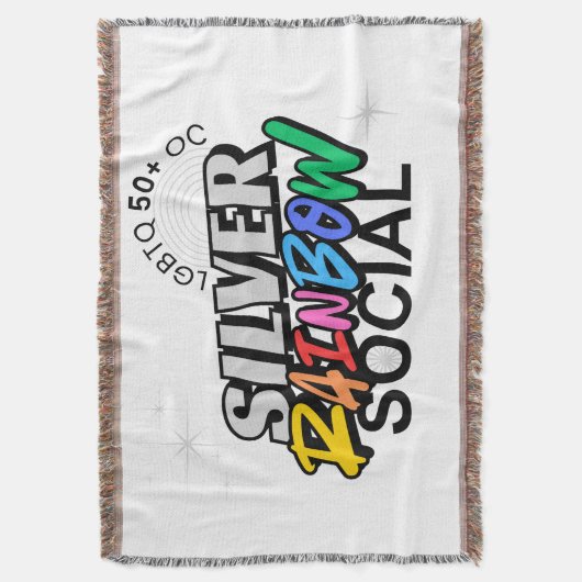 Couverture Silver Rainbow Throw Blanket (devant Vertical)