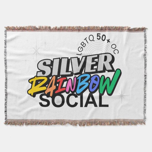 Couverture Silver Rainbow Throw Blanket (Devant)