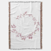 Couverture simple minimal add your text monogram name throw b (devant Vertical)