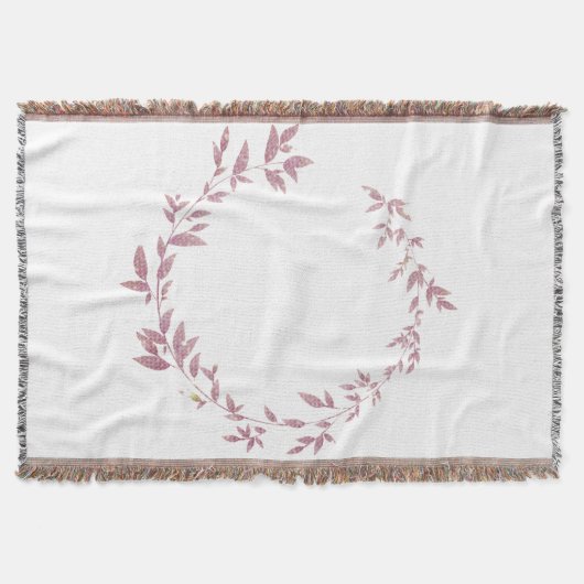 Couverture simple minimal add your text monogram name throw b (Devant)