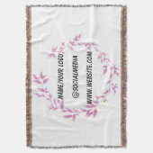 Couverture simple minimum ajouter votre texte nom monogramme (devant Vertical)
