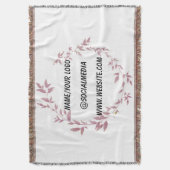 Couverture simple minimum ajouter votre texte nom monogramme (devant Vertical)